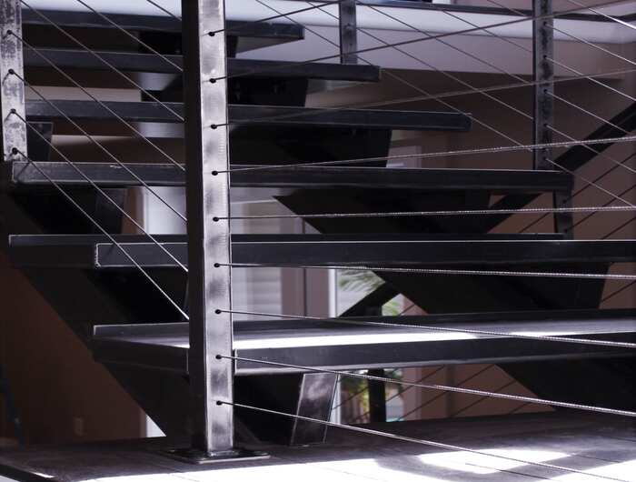 metal-stairs-with-matte color